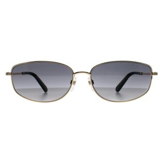 Marc Jacobs Oval Womens Gold Grey Gradient 772/N/S Metal - One Size