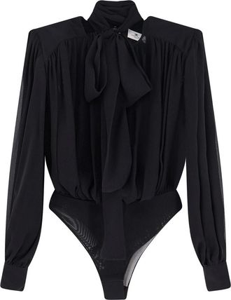 Elisabetta Franchi Silk shirt with body detail