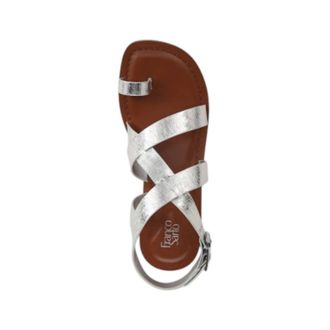 Franco Sarto Womens Ina Strappy Sandal In Silver