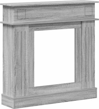 vidaXL Marco De Chimenea Sonoma Gris 102 X 26 X 100 Cm Vidaxl