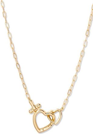 Brook & York Colette Heart Necklace in Gold at Nordstrom