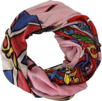 Dolce & Gabbana DG Loves London Printed Cashmere Blend Scarf