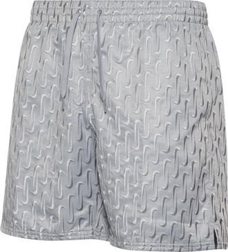 Nike Mens Swoosh Link Emblem Shorts - Wolf Grey/Grey Size XXL