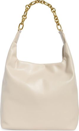 BCBGeneration Chain Faux Leather Hobo in Almond at Nordstrom Rack