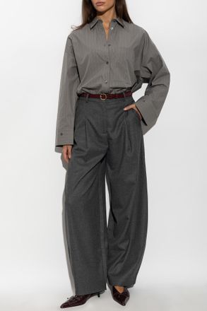 By Malene Birger Povilanna Crease-front Trousers, Womens, Grey