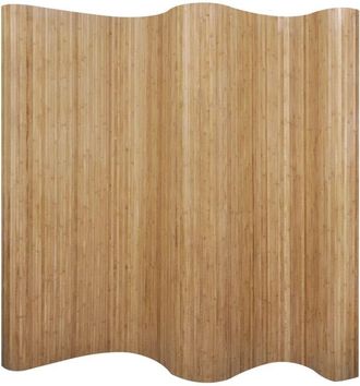 vidaXL Room Divider Bamboo Natural 250x165 cm vidaXL