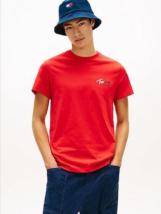 Tommy Hilfiger Signature Logo Slim Jersey T-Shirt
