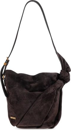 Rotate ROTATE Birger Christensen, Shoulder Bags, female, Brown, Size: ONE SIZE Suede Shoulder Bag