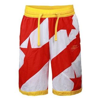 Nike USA Red&White Stars Flag Sports Shorts Men Red White Gold CK6312-657