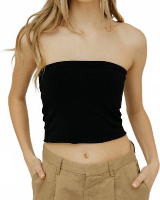 Éterne Amina Tube Top In Black