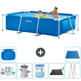 Intex Piscina Con Estructura Rectangular - 260x160x65 Cm - 7-piezas S40099