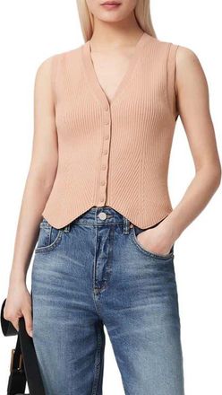 AllSaints Cruz Rib Vest in Tuscan Pink at Nordstrom, Size X-Small