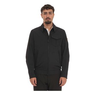 Peuterey Light Jackets, male, Black, Size: 3XL Themba Bomber Jacket