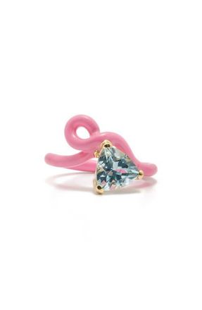 Bea Bongiasca Vine Enamel & Gemstone Ring in Pink at Nordstrom, Size 7