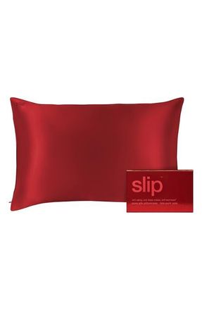 Slip Pure Silk Pillowcase in Scarlet at Nordstrom, Size Queen
