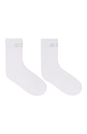 Maje Pearl pointelle socks in White at Nordstrom, Size One Size Eu