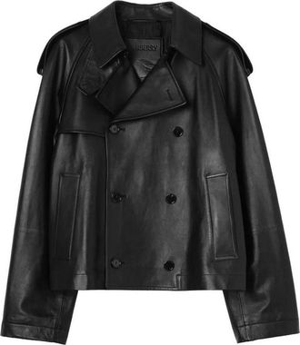 Burberry M Leather Jacket Black