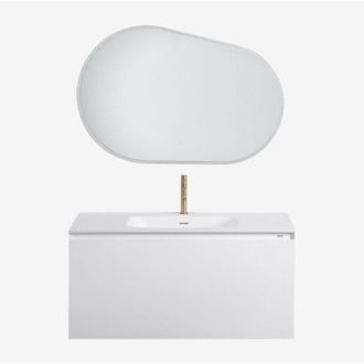 Sklum Conjunto De Mueble De Ba&ntilde;o En Madera Con Lavabo Integrado Macrae Sklum