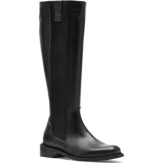 La Canadienne Story City Dry Waterproof Knee High Chelsea Boot in Black Leather at Nordstrom Rack, Size 8.5