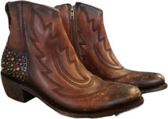 Liberty Black Womens Regina Drica Luggage Booties In Brown