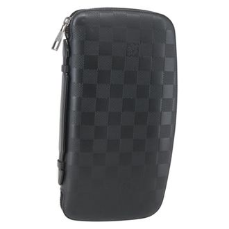 Louis Vuitton Organiser Atholl Leather Black Leather Bag (Pre-Owned)