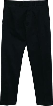 Tom Ford Katoenen geborstelde chino - Blauw