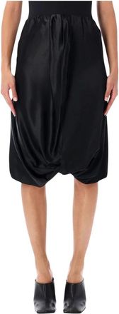 7 For All Mankind Cinch Hem Mini Jurk - Dames - Korte rokken - Zwart - M - Polyester - Rokken