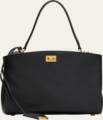 Balenciaga Rodeo Small Grained Leather Top-Handle Bag