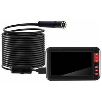 OEM C&aacute;mara De Inspecci&oacute;n Endosc&oacute;pica Industrial Con 8 Led De 8 Mm Y Pantalla De Alta Definici&oacute;n De 4,3 Pulgadas Y 1080p, Cable Flexible De 10 Metros [a+++