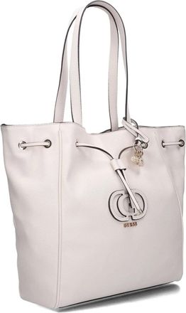 Guess Stijlvolle trekkoordtas voor vrouwen - Dames - Shoppers - Wit - ONE Size - Wol - Tassen