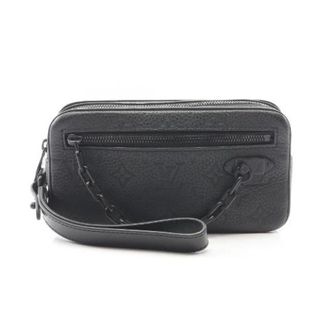 Louis Vuitton Pre-owned Pochette Volga Monogram Taurillon Clutch Bag - - Pre-owned - Uomo - Nero - ONE SIZE