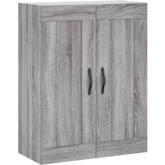 vidaXL vidaXL Mobile a Parete Grigio Sonoma 69,5x34x90 cm Legno Multistrato