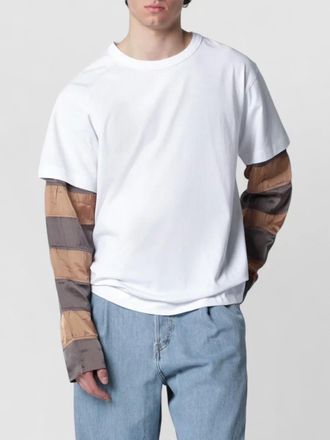 Dries Van Noten striped sleeve t-shirt