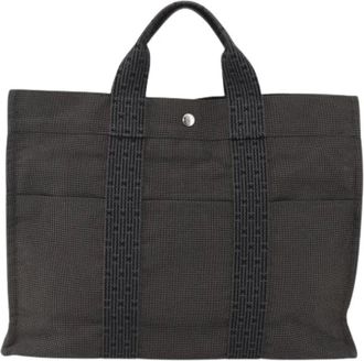 Herm&egrave;s Pre-owned Tote Bags, female, Gray, Size: ONE SIZE Pre-owned Fourre-tout herline
