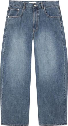 Dunst Relaxed Wide Jeans - Heren - Loose Fit Jeans - Blauw - L - Katoen - Jeans