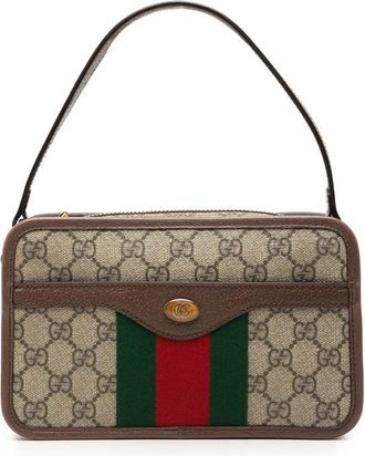 Gucci Pre-owned Gucci Small GG Supreme Web Ophidia Top Handle Bag Ladies P11DEBAOKJ72FSHS