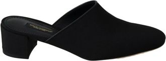 Dolce & Gabbana Heeled Mules - Dames - Muiltjes - Zwart - 35 1/2 EU - Schoenen