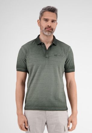 Lerros Poloshirt LERROS LERROS Poloshirt, gestreift in Strukturqualit&auml;t, Herren, Gr. S, gr&uuml;n (chilled olive), 100% Baumwolle, Shirts Poloshirt