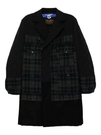 Junya Watanabe x Filson checked quilted coat - Black