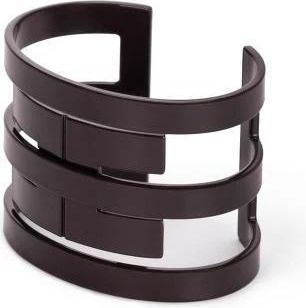 Elisabetta Franchi Accessoires, Dames, Bruin, ONE Size, Rigide Armband met Banden