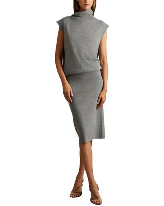 Reiss Hester Sleeveless Wool & Cashmere-Blend Dress
