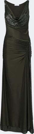 Paco Rabanne Chainmail satin gown