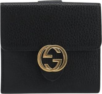 Gucci Pre-owned Wallet - Dames - Vintage Accessoires - Zwart - ONE Size - Leer - Vintage