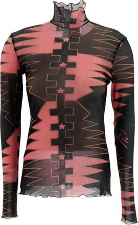 Pucci Top de tul de cuello alto - Tops - Mujer - Multicolor - XL
