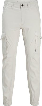 Jack & Jones Cargohose JACK & JONES JPSTPAUL JJFLAKE CARGO NOOS, Herren, Gr. 29, L&auml;nge 34, glacier gray, Web, Obermaterial: 98% Baumwolle, 2% Elasthan, unifarben, 