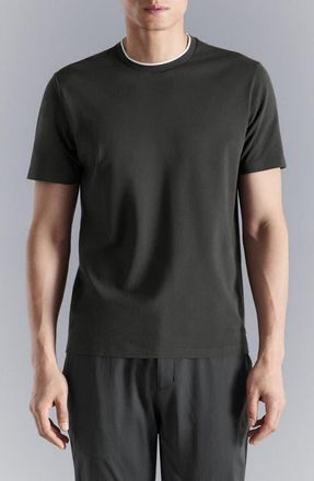 Mango Slim Fit Comfort Stretch T-Shirt in Dark Grey at Nordstrom, Size X-Large