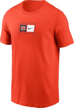 Nike Auburn Campus Logo Swoosh Nike Mens College T-Shirt in Orange | N19989LAUN-4B6