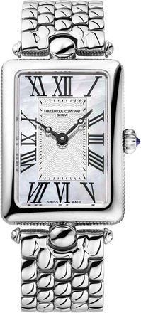 Frederique Constant Fr&eacute;d&eacute;rique Art Deco Carree Womens Silver Watch FC-200MPW2AC6B Stainless Steel - One Size