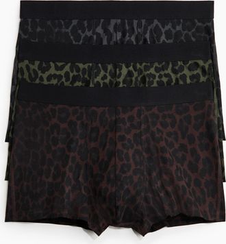 H&M 3er-Pack Kurze Trunks aus Baumwolle - Schwarz
