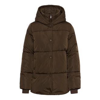 Kaffe Jassen, Dames, Bruin, XL, Winterjas